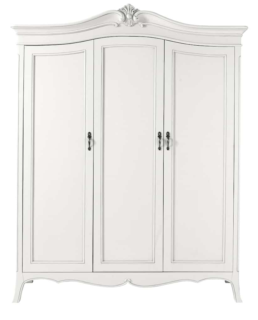 Vintage French Armoire, Shabby Chic, White Within Most Popular Shabby Chic White Wardrobes (View 2 of 15)