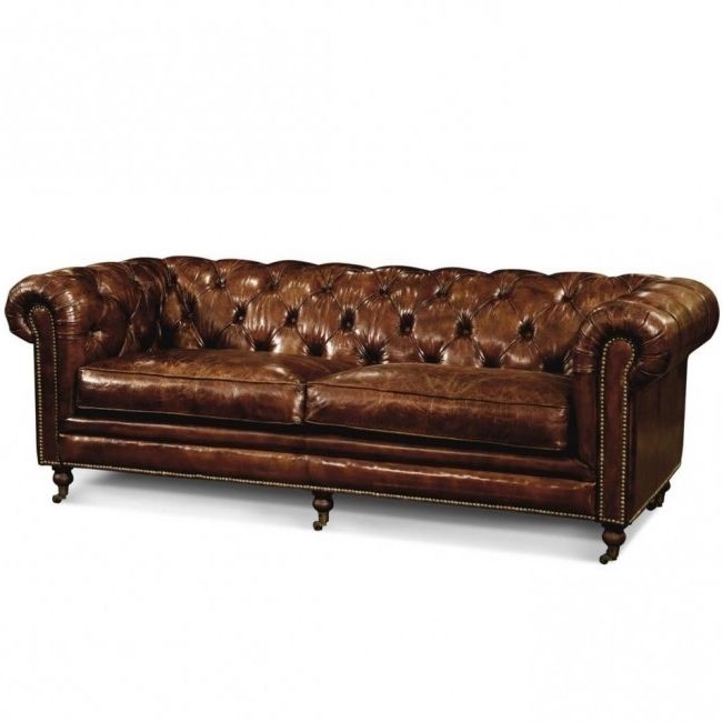Vintage Leather Chesterfield Sofa Throughout Most Current Vintage Chesterfield Sofas (View 4 of 10)