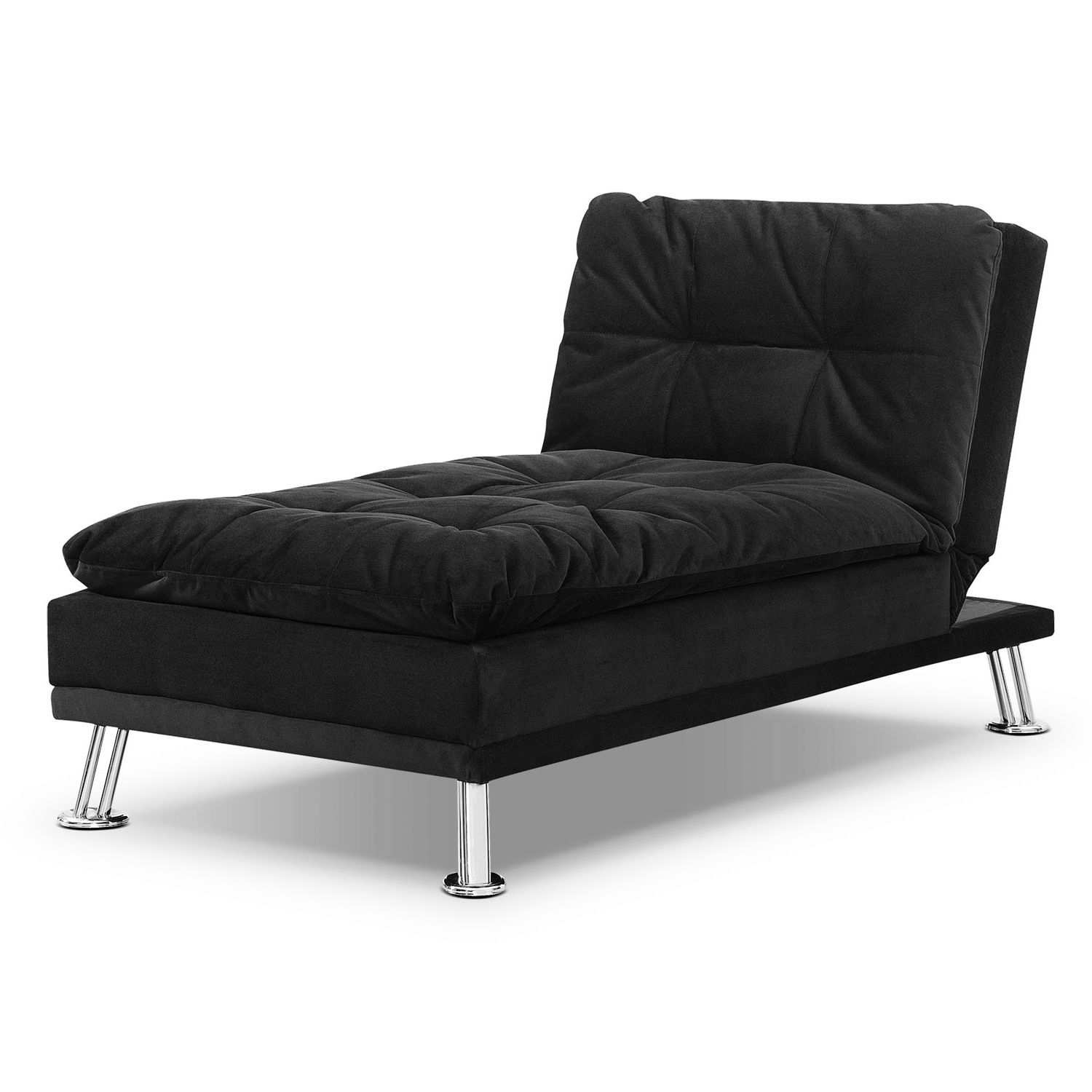 Waltz Chaise – Black (View 12 of 15)