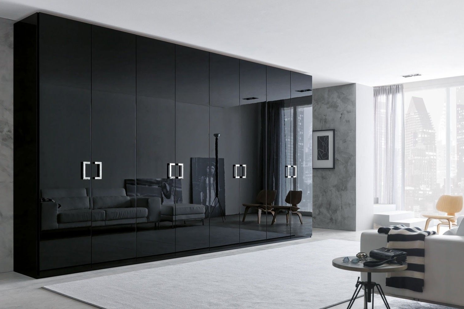 Wardrobe Design, Gray Pertaining To Large Black Wardrobes (View 2 of 15)