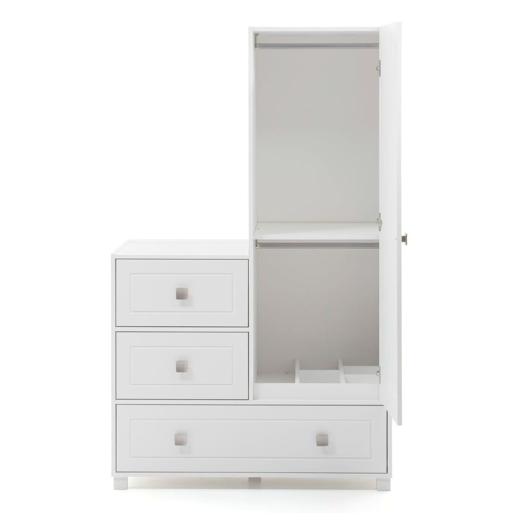 Wardrobes And Drawers Combo Intended For Best And Newest Silver Cross Soho Dresser Wardrobe Combo Unit – Cot Beds (View 1 of 15)