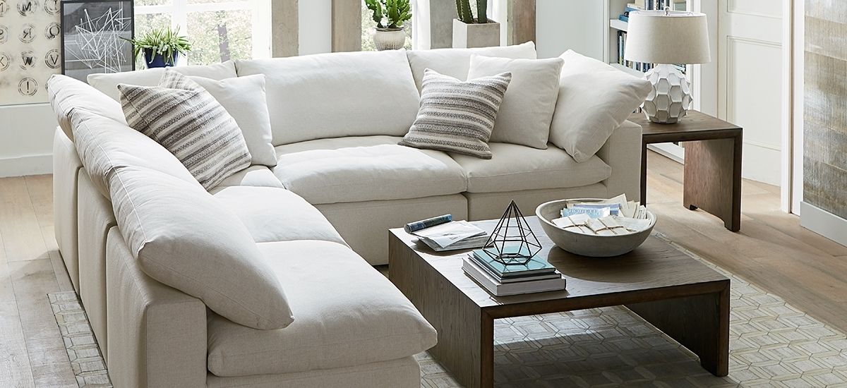 Well Known Armless Sectional Sofas Within Fabric Sectionals In Armless Sectional Sofa Decorating (View 2 of 10)