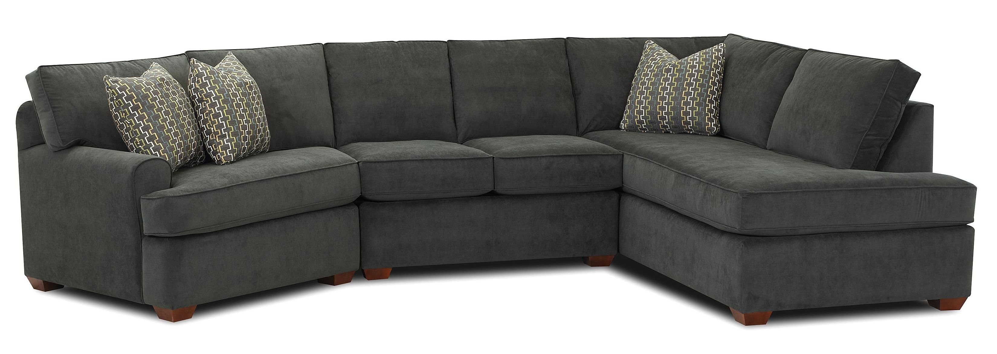 Well Known Chaise Sectional Sofas Intended For Klaussner Hybrid Sectional Sofa With Left Facing Sofa Chaise (View 4 of 15)