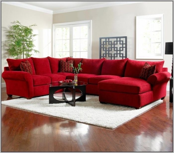 Well Known Couch Marvellous Red Sectional Couches Full Hd Wallpaper Pictures For Red Leather Sectional Sofas With Recliners (View 8 of 10)