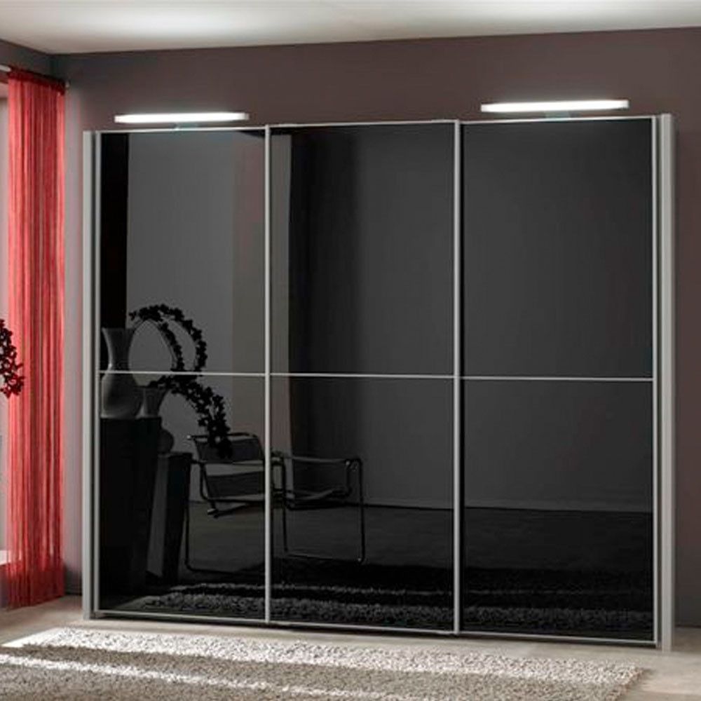 Well Known Furniture For Modern Living – Furniture For Modern Living Intended For Black Glass Wardrobes (View 1 of 15)