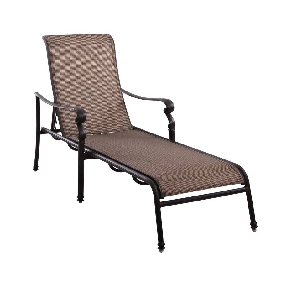 Well Known Outdoor Metal Chaise Lounge Chairs For Shop Darlee Monterey Antique Bronze Aluminum Patio Chaise Lounge (View 7 of 15)
