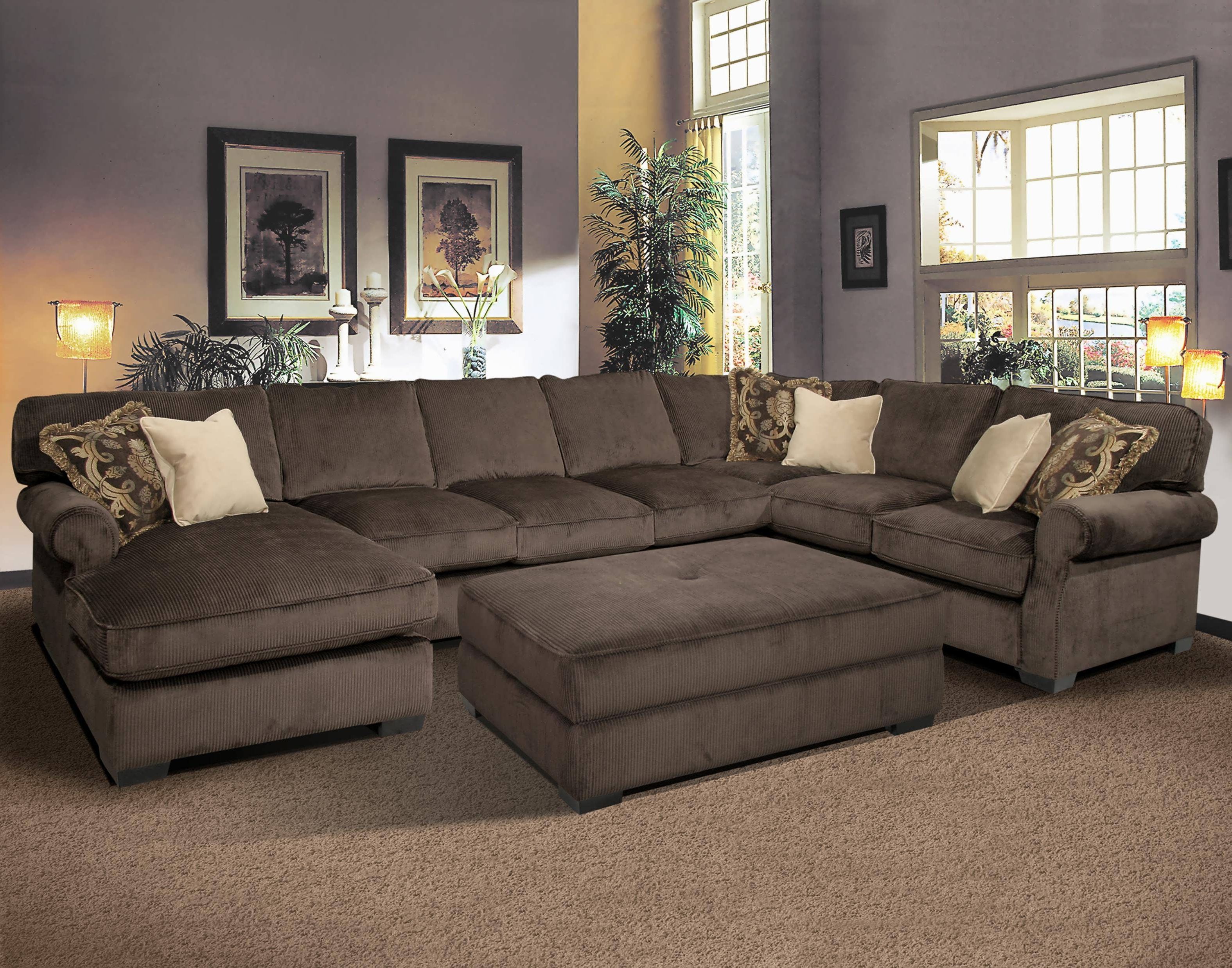 Well Known Sofa : Oversized Sectional Couch Small Sectional Sofa With Chaise Intended For Oversized Sectionals With Chaise (Photo 9 of 15)