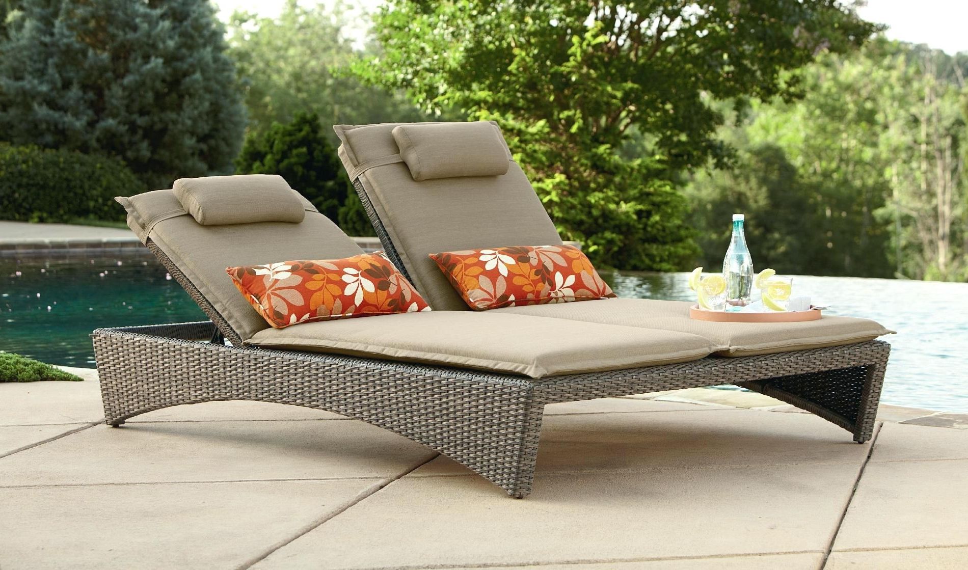 Well Liked Outdoor Chaise Lounge Chairs Under 100 Awesome Chair For Two Inside Garden Chaise Lounge Chairs (View 6 of 15)