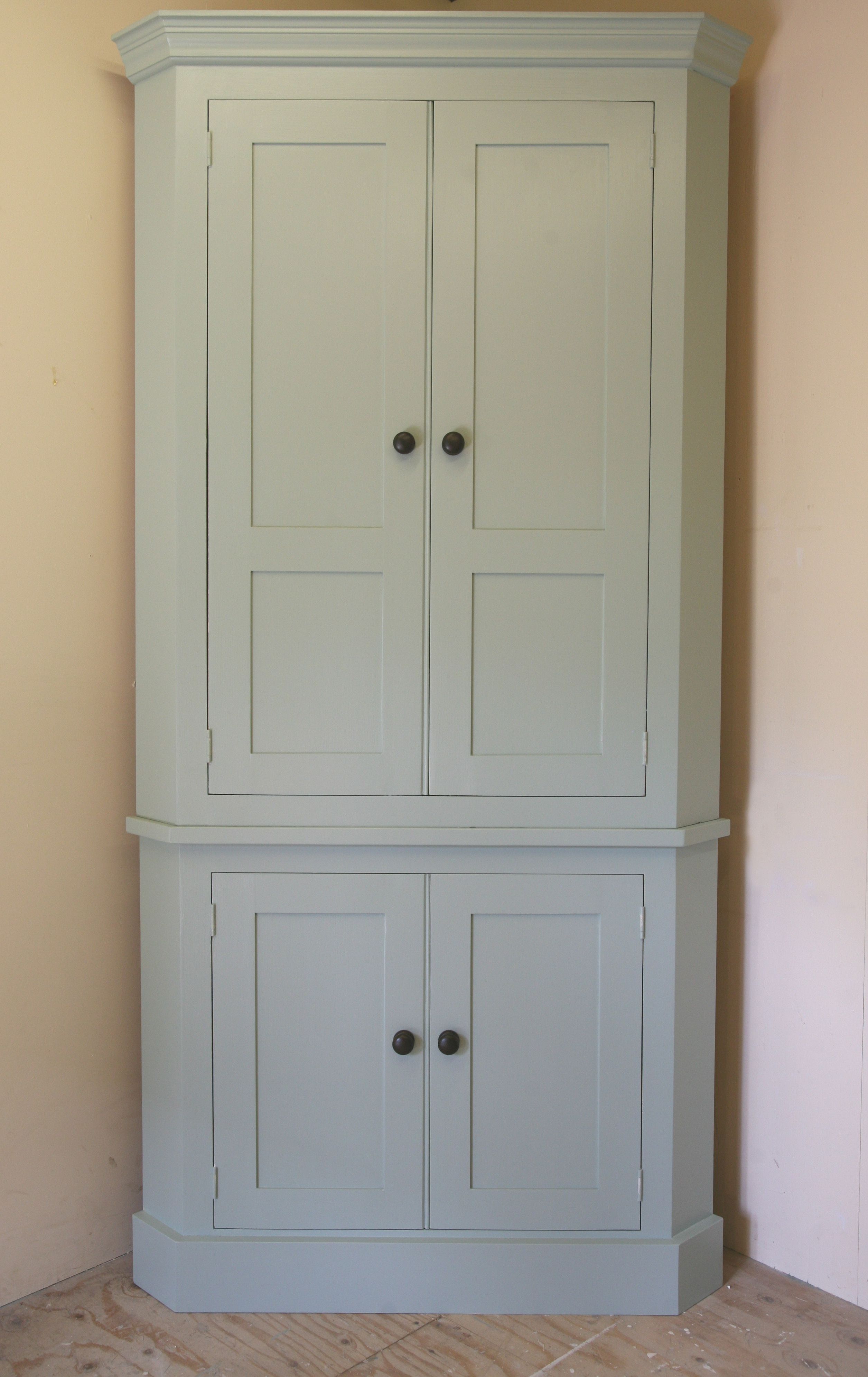 Well Liked Small Corner Wardrobes Throughout Complete Your Corner With Our Tall Larder Corner Cupboard (View 10 of 15)