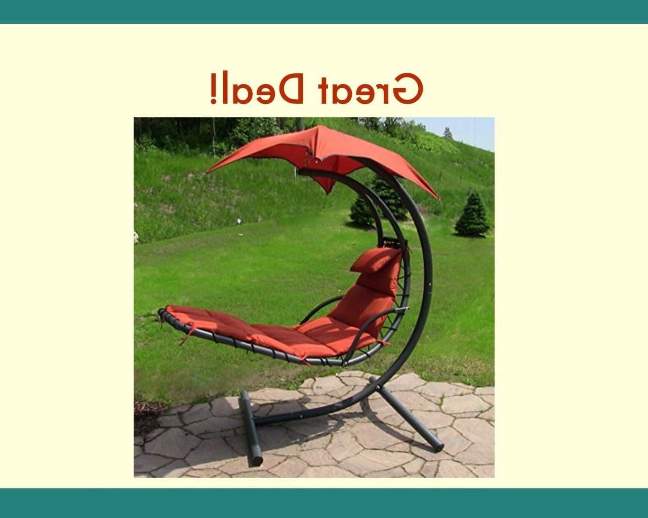 Well Liked Sunnydaze Floating Chaise Lounger Swing Chair With Canopy, 55 Inch Pertaining To Chaise Lounge Swing Chairs (View 11 of 15)