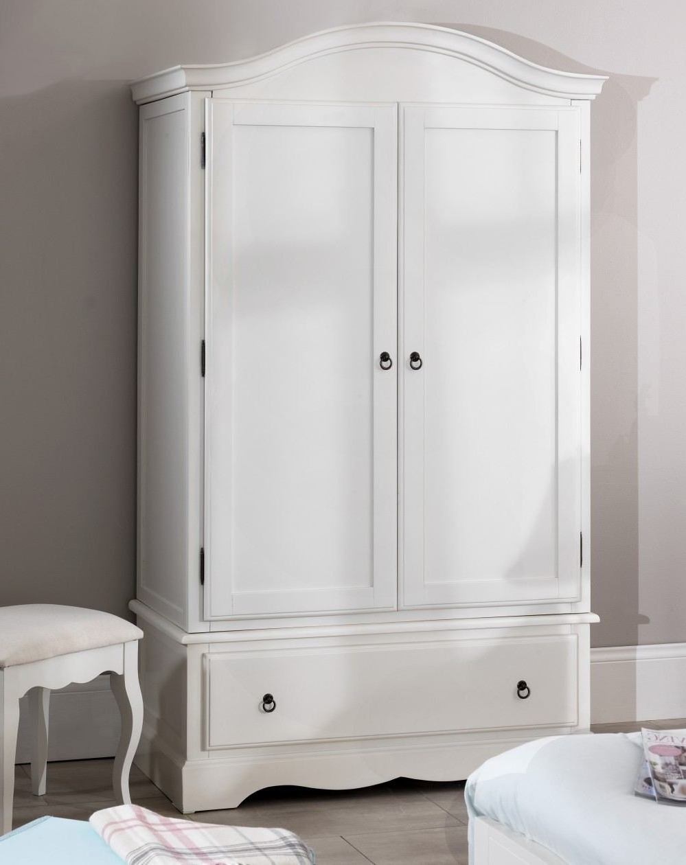 Featured Photo of 15 Collection of White Double Wardrobes