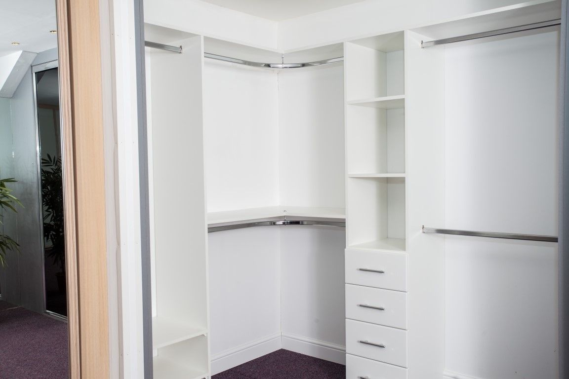 White Gloss Corner Wardrobes Pertaining To Most Up To Date Corner Wardrobes (View 12 of 15)