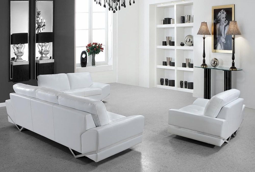 White Modern Sofas With Fashionable White Modern Sofa Set Vg 74 (Photo 2 of 10)