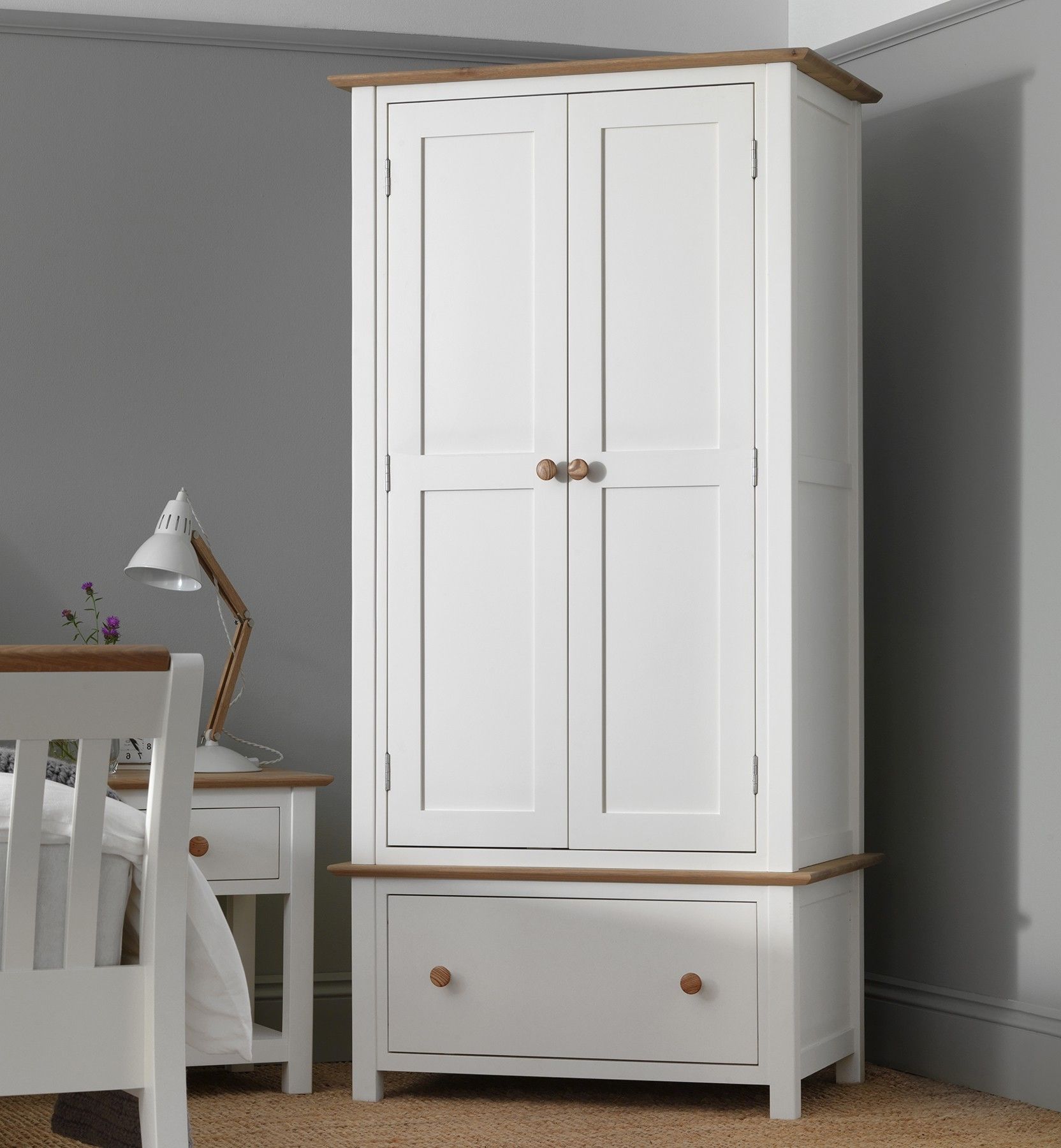 White Wood Wardrobes With Drawers Inside Favorite White Wood Wardrobe With Drawers • Drawer Ideas (View 2 of 15)