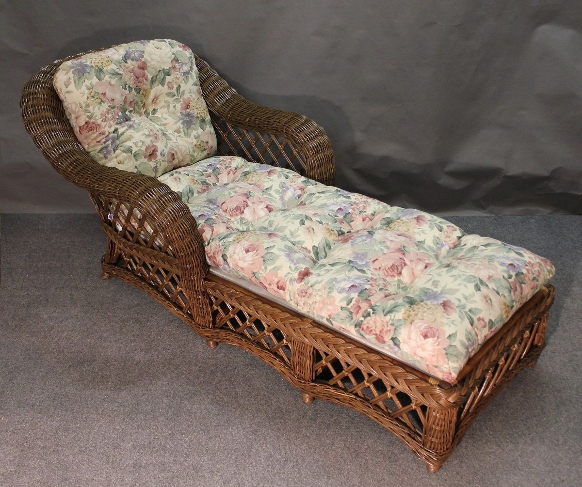 Wicker Chaises Intended For Most Recently Released Cape Cod Wicker Chaise Lounge, All About Wicker (Photo 10 of 15)