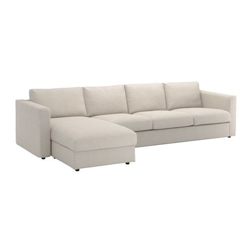Widely Used 4 Seat Sofas With Vimle Sectional, 4 Seat – With Chaise/gunnared Beige – Ikea (Photo 7 of 15)