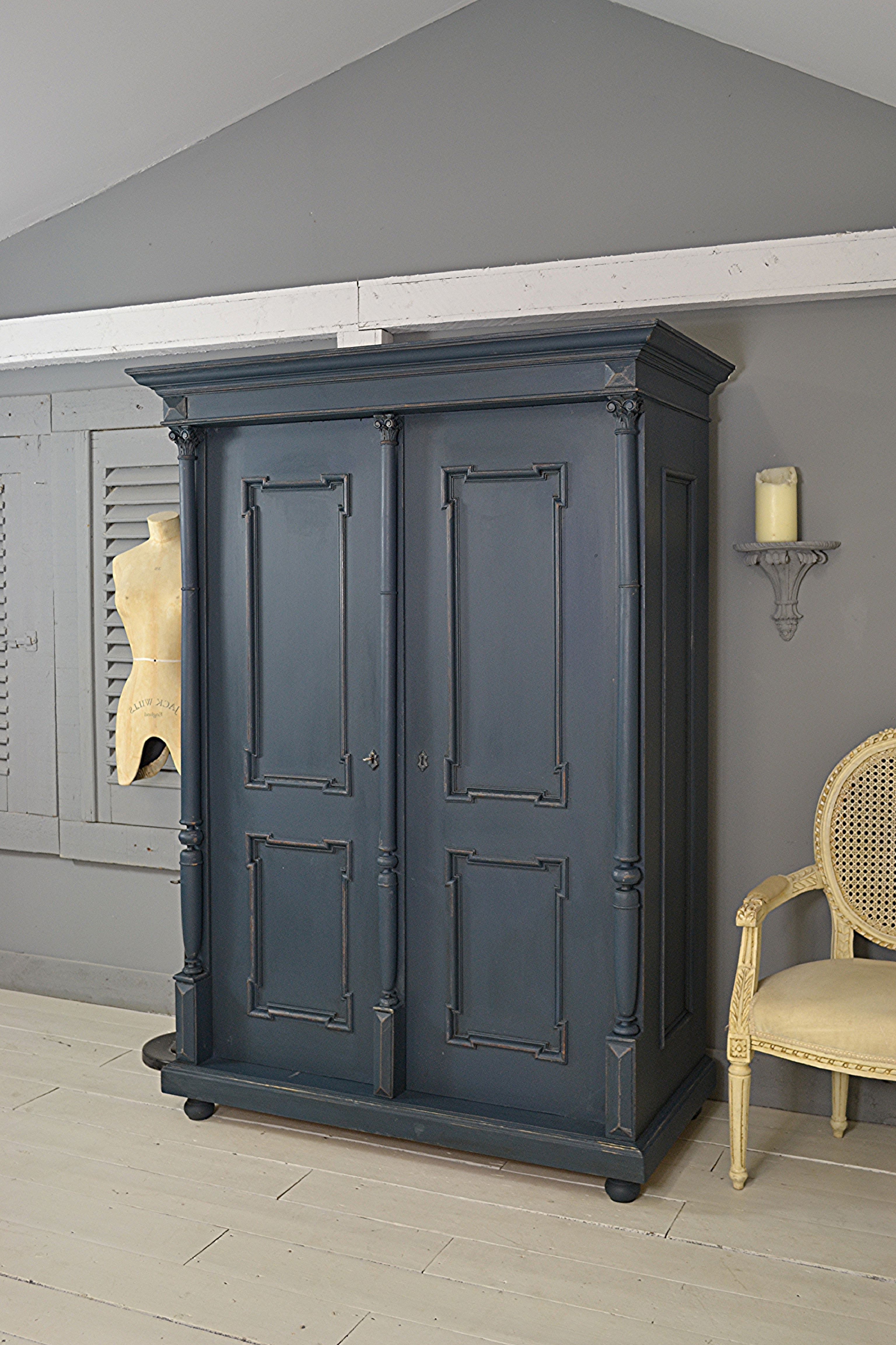 Widely Used Large Shabby Chic Wardrobes Regarding Letstrove This Grandiose Dutch Column Wardrobe Painted In Farrow (View 12 of 15)