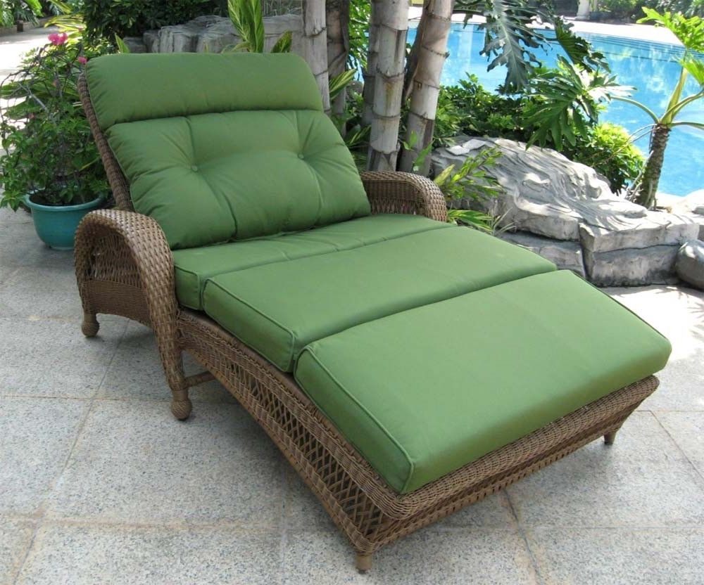 Widely Used Outdoor Double Chaise Lounges Pertaining To Design Of Double Chaise Lounge With Beautiful Double Chaise Lounge (View 8 of 15)