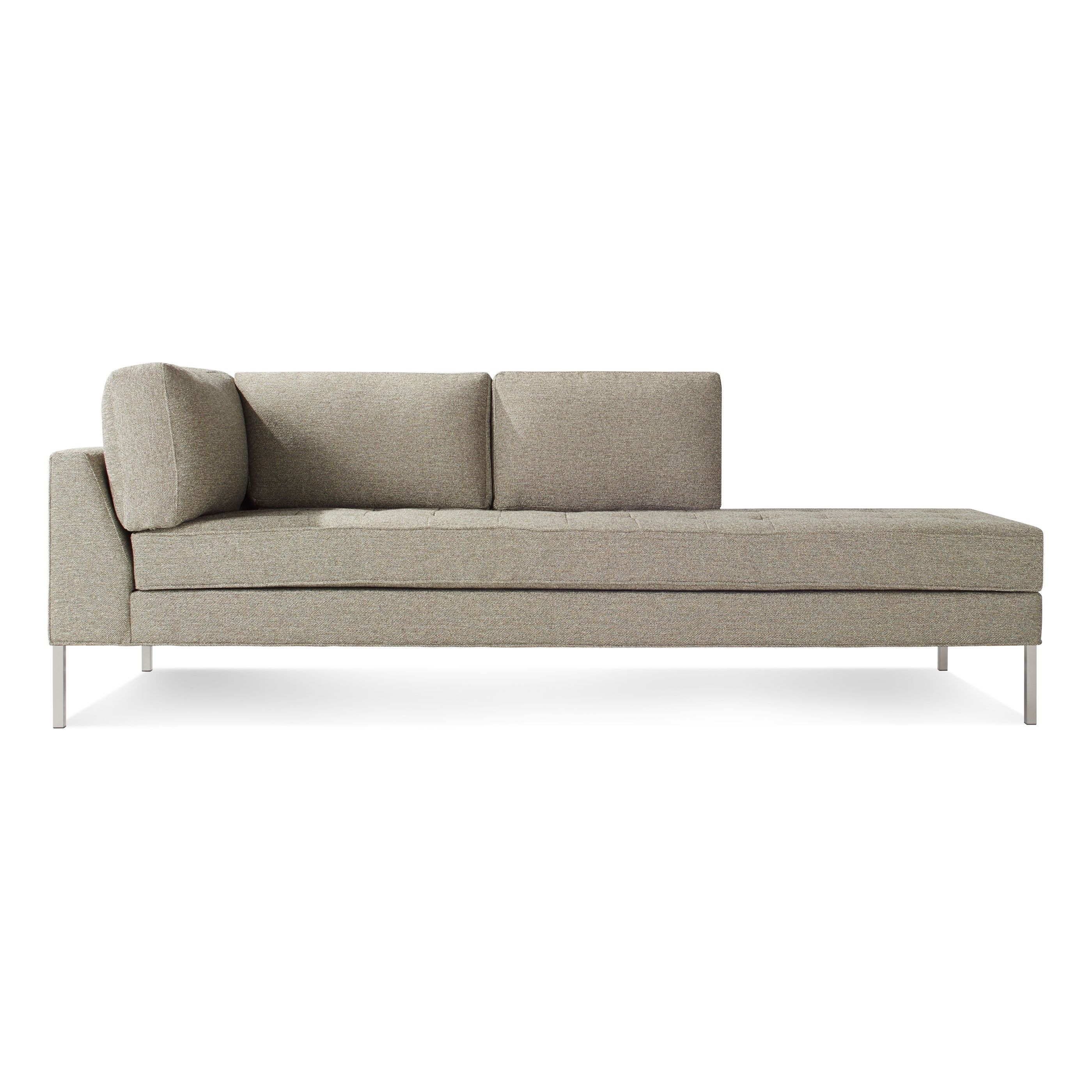 Widely Used Paramount Modern Tufted Daybed (right Chaise) (View 10 of 15)