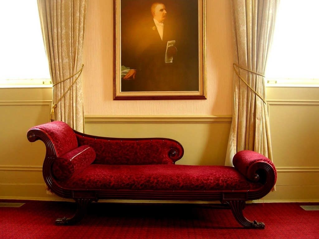 Wondrous Red Indoor Chaise Lounge Chair In Victorian Style Living Throughout Most Popular Chaise Lounge Chairs For Living Room (View 8 of 15)