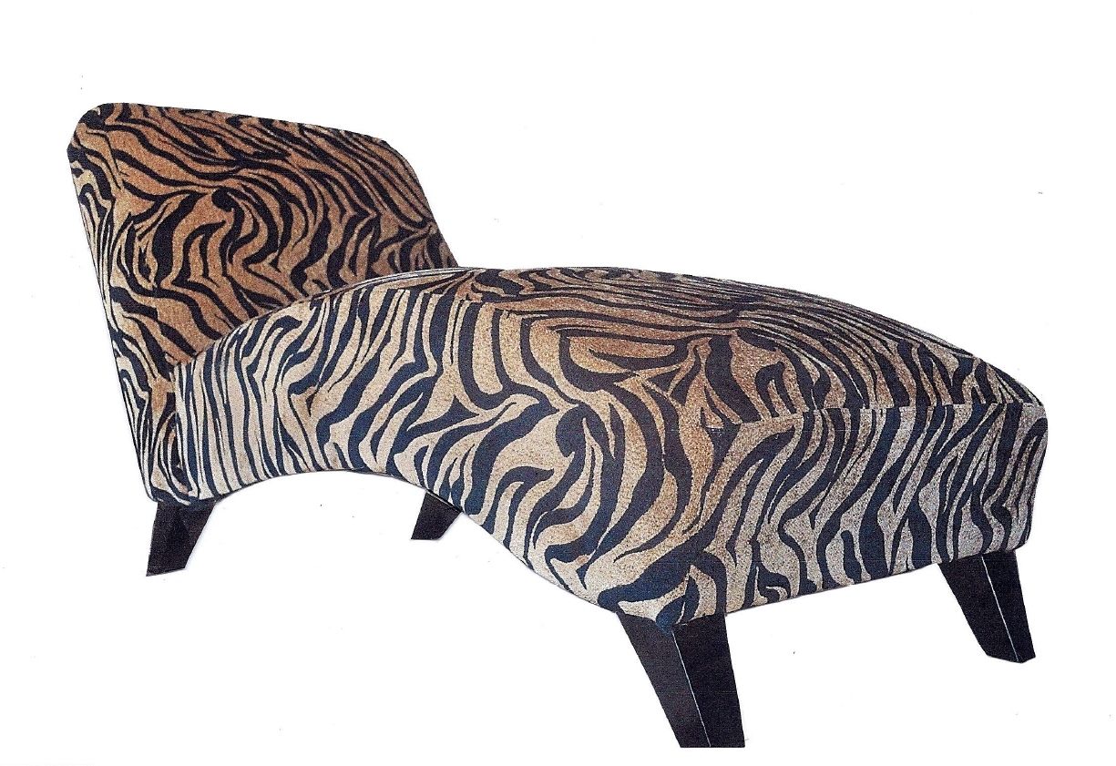 Zebra Print Chaise Lounge Chairs For Most Recent Share To Your Friend About This Ads Gallery With Animal Print (View 3 of 15)