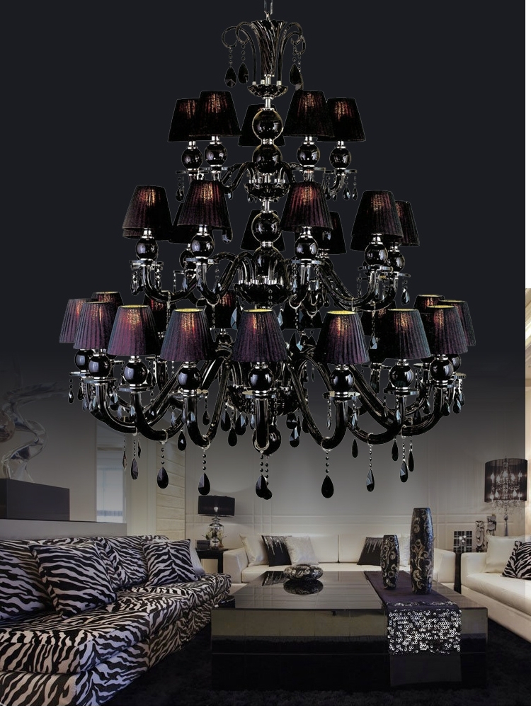 Featured Photo of Top 10 of Vintage Black Chandelier