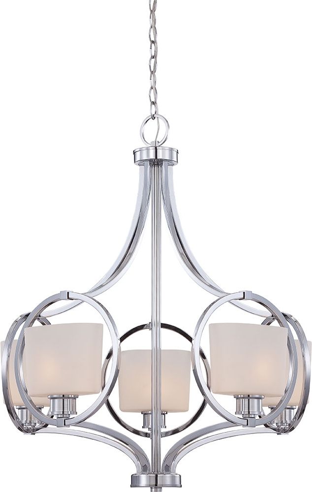 2018 Designers Fountain 84085 Ch Mirage Modern Chrome Chandelier Lighting With Modern Chrome Chandeliers (View 4 of 10)