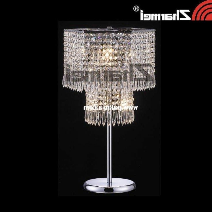 2018 Small Crystal Chandelier Table Lamps Pertaining To Crystal Chandelier Table Lamp Gorgeous Within Decor 11 – Kmworldblog (View 9 of 10)