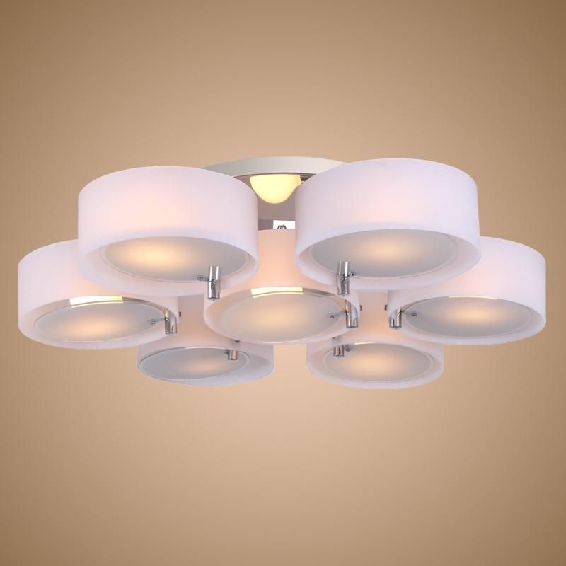 7 Lights Acrylic Chandelier Light Chrome Finish Ceiling Living Room For 2018 Acrylic Chandelier Lighting (View 5 of 10)