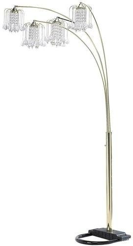 84"h Dimmer Finish 4 Arch Floor Lamp In Polished Brass Finish For Well Liked Chandelier Standing Lamps (View 6 of 10)