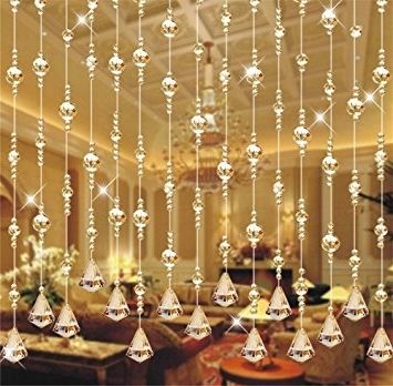 Amazon : 39" Faux Crystal Chandelier Wedding Bead Strands For Regarding 2018 Faux Crystal Chandelier Wedding Bead Strands (View 4 of 10)
