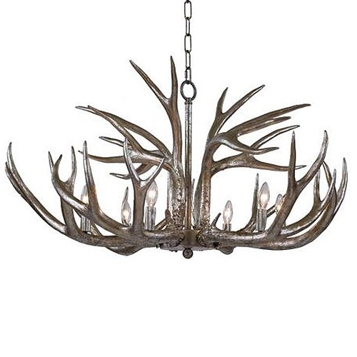 Antler Chandelier With Most Current Regina Andrew Design Antler Chandelier – Silver (Photo 8 of 10)