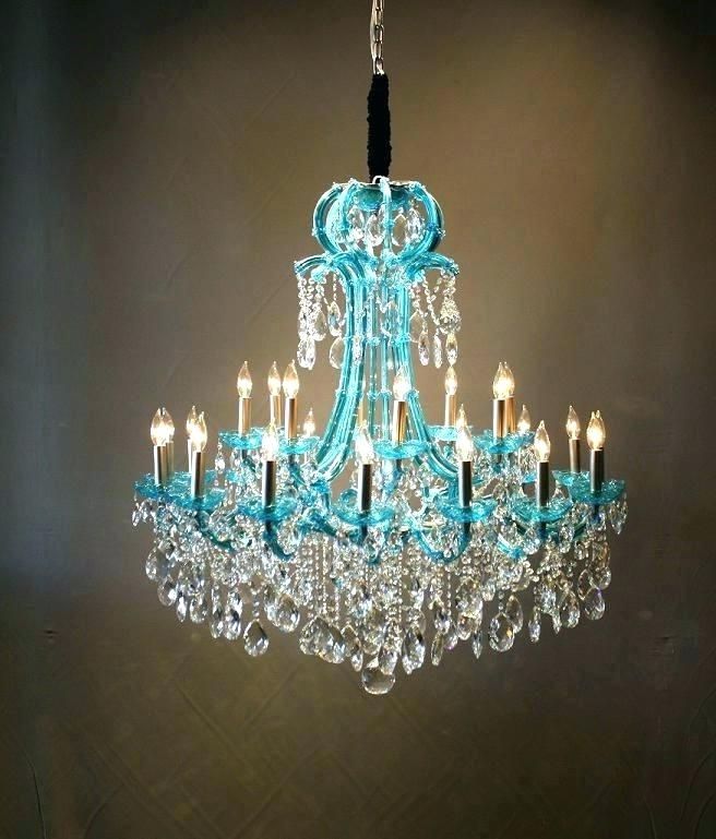 Best And Newest Turquoise Chandelier Crystals Intended For Turquoise Chandelier Light Turquoise Chandelier Crystals Turquoise (View 4 of 10)
