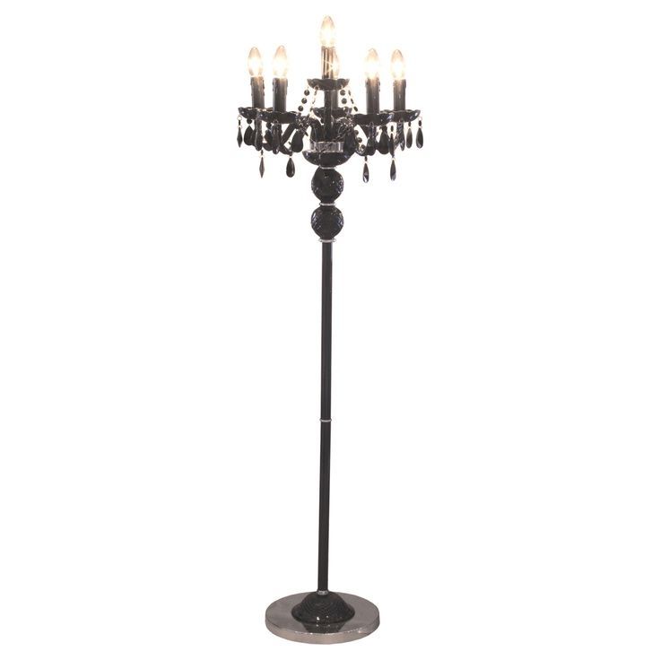 Black Chandelier Standing Lamps For Newest 12 Best Selecting The Best Chandelier Floor Lamp For The House (View 7 of 10)