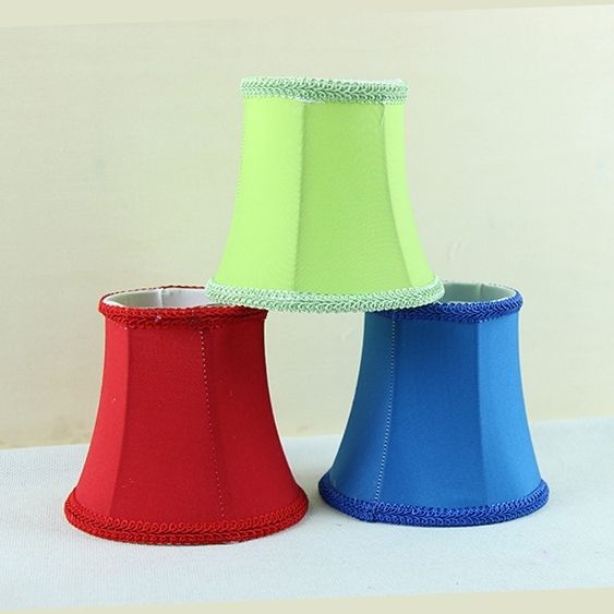 Chandelier Lamp Shades Clip On Intended For Current Red, Blue, Green Modern Light Lamps With Fabric Lamp Shades (View 10 of 10)