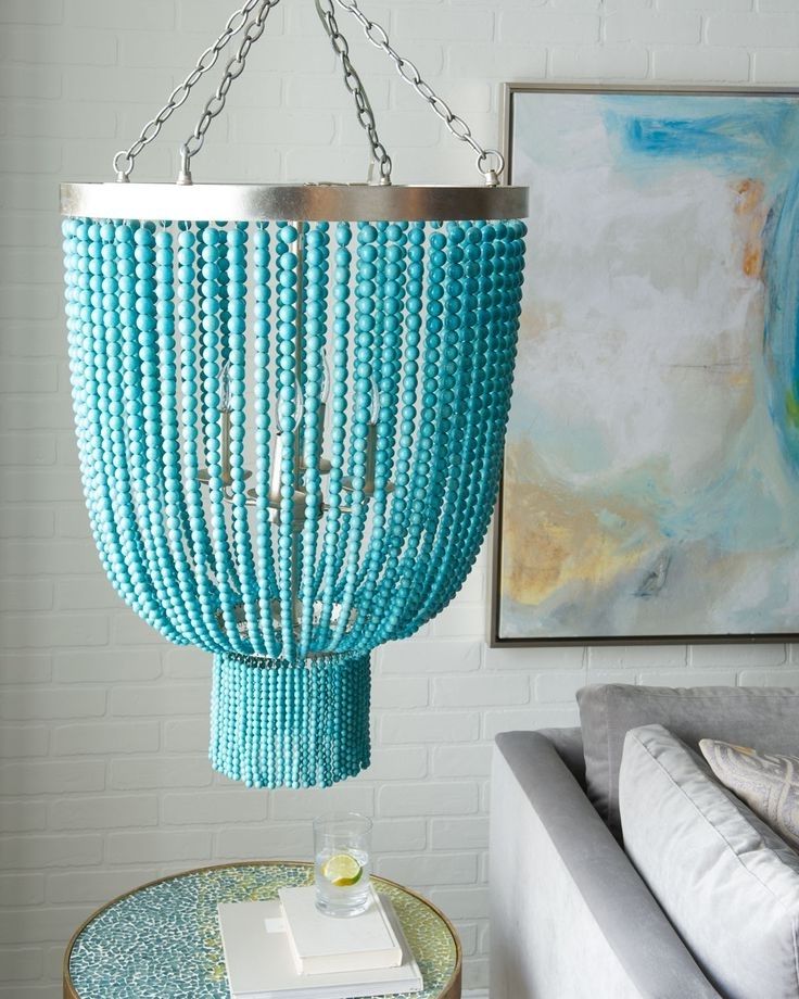 Chandeliers, Light For Diy Turquoise Beaded Chandeliers (View 6 of 10)