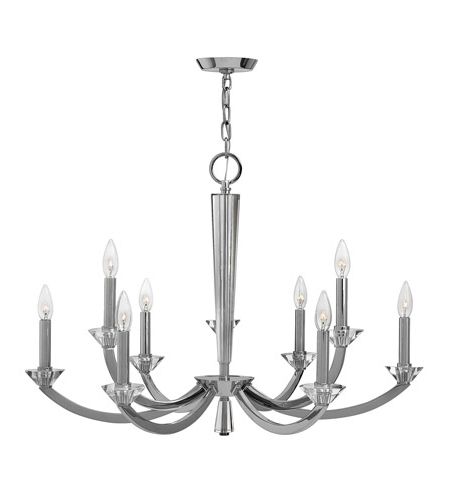 Chrome Chandelier Throughout Widely Used Hinkley 4338cm Hendrick 9 Light 32 Inch Chrome Chandelier Ceiling Light (View 9 of 10)