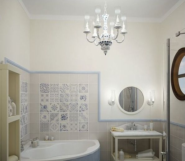 Classic Pendant Chandelier Bathroom Lighting Ideas For Small Intended For Famous Bathroom Lighting Chandeliers (View 3 of 10)
