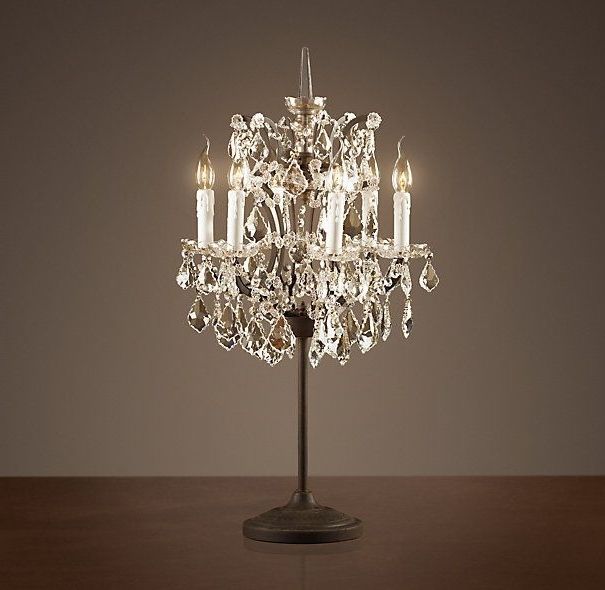 Crystal Chandelier Standing Lamps With Regard To Preferred Chandelier (View 9 of 10)