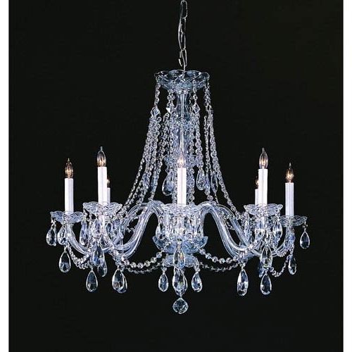 Crystorama Lighting Group Traditional Crystal Polished Chrome Eight For Most Up To Date Crystal Chandeliers (View 1 of 10)