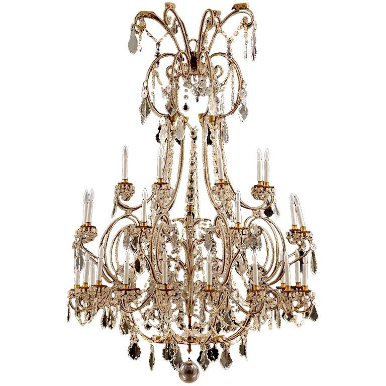 Current Baroque Chandelier Regarding Italian Early 18th Century Baroque Crystal Turin Chandelier At 1stdibs (View 2 of 10)