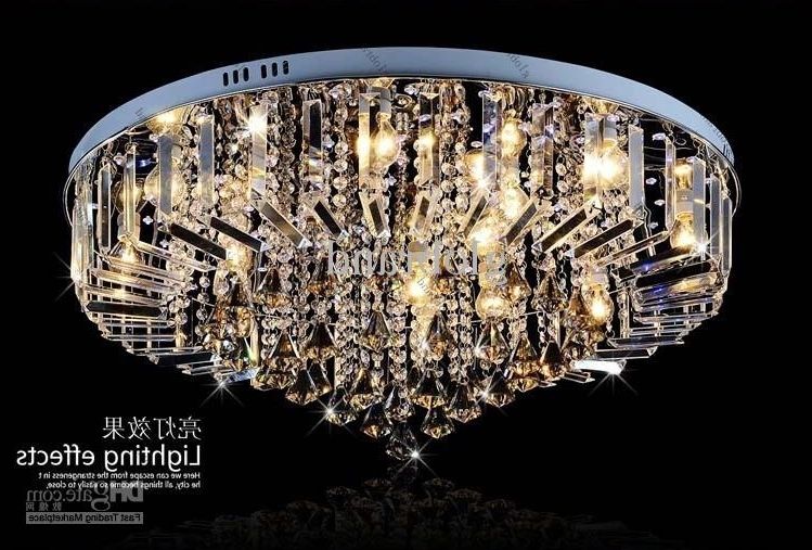 Current Short Chandelier Throughout Dia 60cm/80cm Led Rgb Chandelier Modern Crystal Chandeliers Lamp (View 1 of 10)