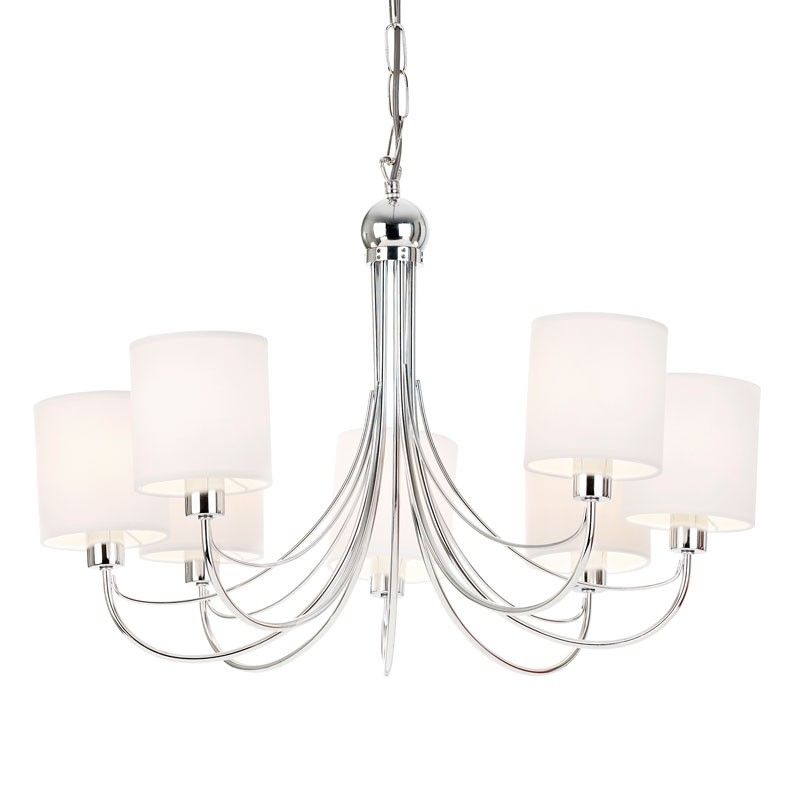 Endon Lighting Chandeliers With Famous Endon Phantom 7 Light Chandelier Ceiling Light (View 1 of 10)