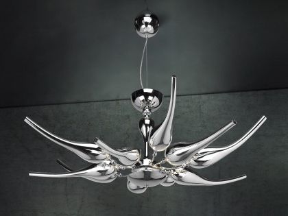 Famous Chrome And Glass Chandeliers Inside Pendant Lighting Archives – Murano Lighting (View 10 of 10)