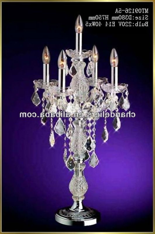 Famous Crystal Table Chandeliers Intended For Elegant Chandelier Table Lamp Cheap Crystal Chandelier Table Lamp (View 9 of 10)
