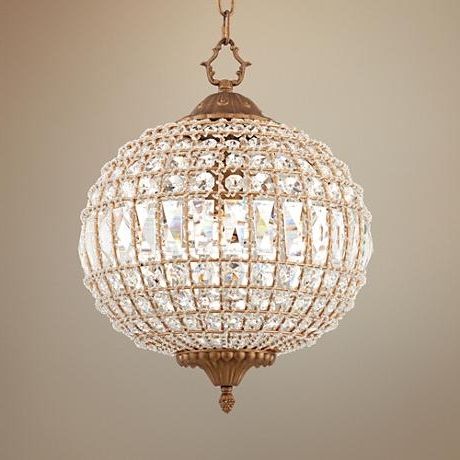Fashionable Globe Crystal Chandelier In Bring Some Sparkle To Your Space With This Glamorous Crystal Globe (View 1 of 10)