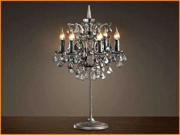 Favorite Chandelier Table Lamps – Divinodessert Throughout Faux Crystal Chandelier Table Lamps (View 8 of 10)