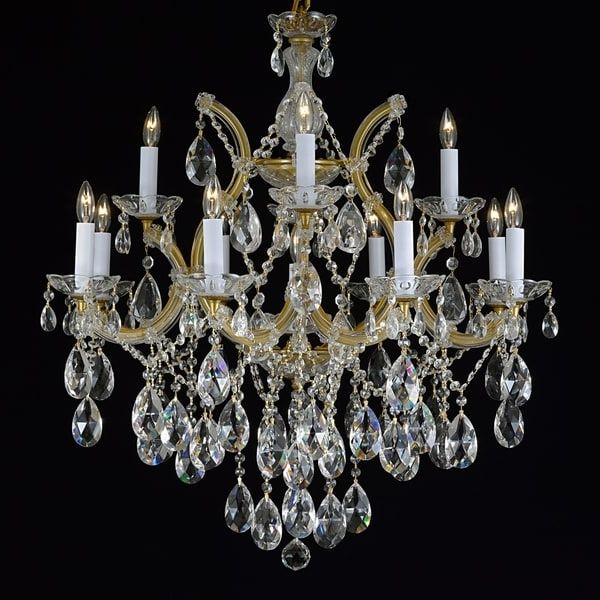 Favorite French Gold Chandelier In Gallery Maria Theresa 13 Light 2 Tier Antique French Gold/ Crystal (View 9 of 10)