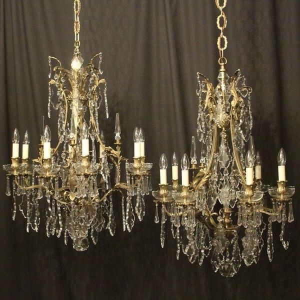 French Antique Chandeliers With Regard To Most Current Antique French Chandeliers – The Uk's Premier Antiques Portal (View 2 of 10)