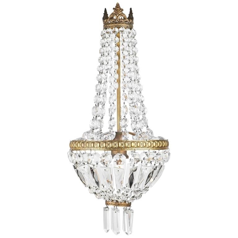 French Glass Chandelier In Popular Empire Style French Antique Crystal Chandelier – Jean Marc Fray (View 6 of 10)
